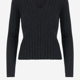 MAGLIONE IN LANA CON MOTIVO A RIGHE 25564024 490 ALLUDE 