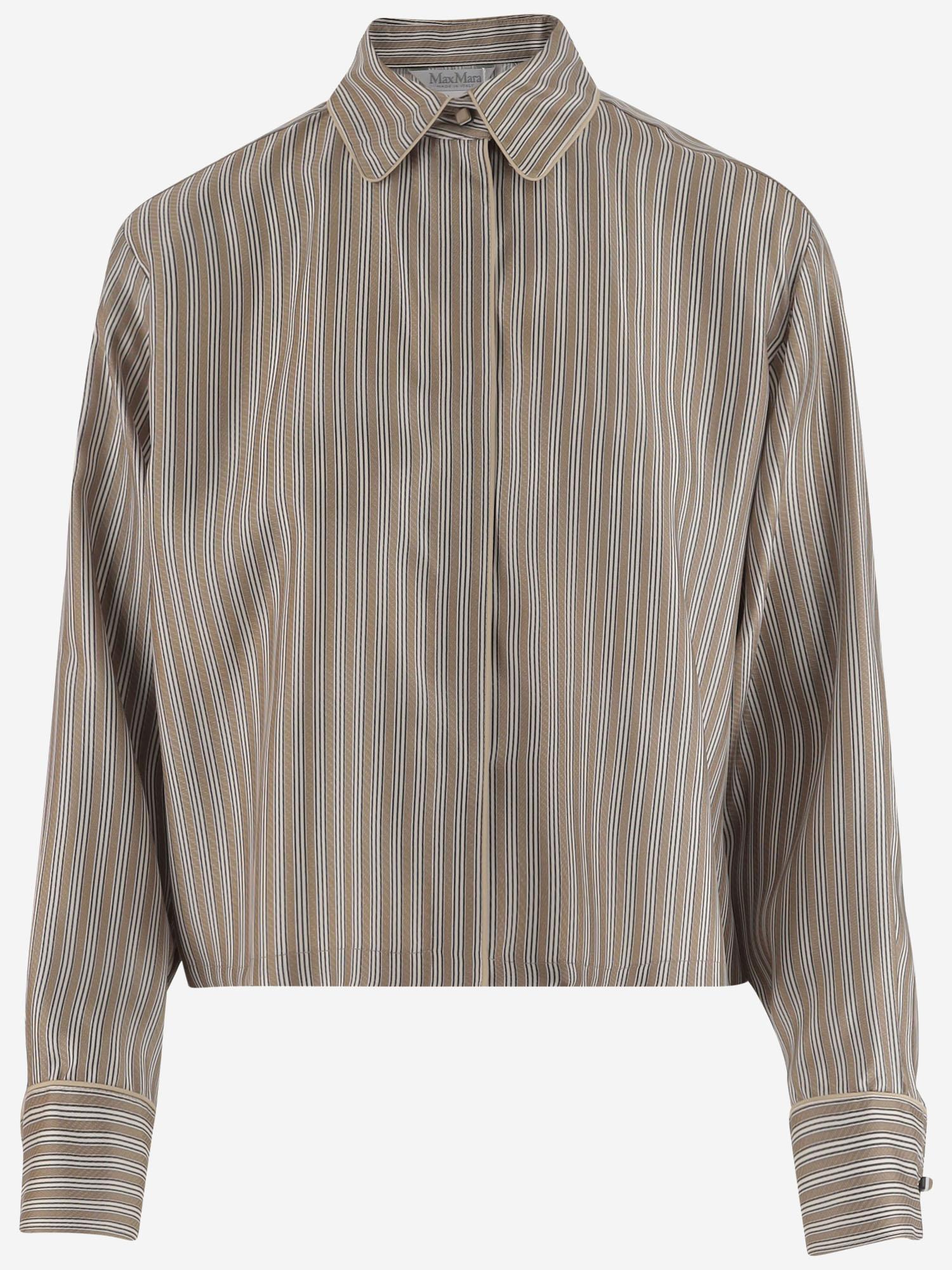 Camicia crop in  twill di seta BRAMA 002 MAX MARA 