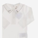 BODY IN COTONE CON COLLETTO RICAMATO W05OUNK00013 002 BONPOINT KIDS 