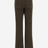 PANTALONI Clyde in velluto a coste 705103 Y29IA3564 SAINT LAURENT 