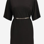 ABITO CORTO ALLIE CON SPALLE STRUTTURATE E CATENA 106484 A32DZ99 PINKO 