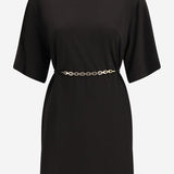 ABITO CORTO ALLIE CON SPALLE STRUTTURATE E CATENA 106484 A32DZ99 PINKO 