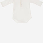BODY IN COTONE CON COLLETTO RICAMATO BODY BEIGEROSA NICOLETTA FANNA KIDS 