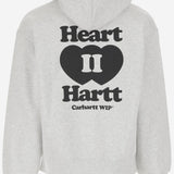 Felpa Heart II Hartt in cotone con logo I035176 482XX CARHARTT WIP 