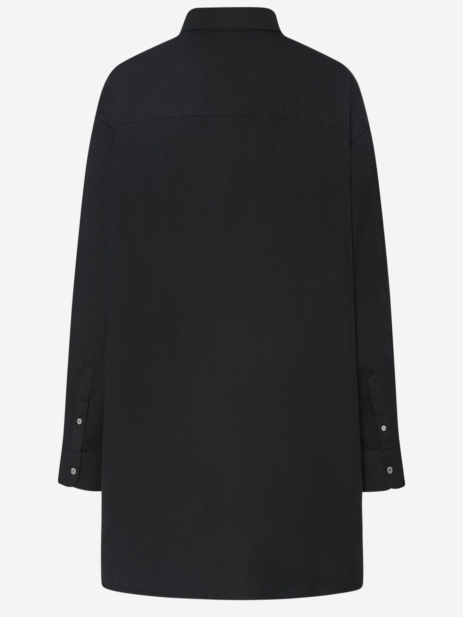 CAMICIA LUKA IN LANA VERGINE 5648W4084 BLK THE ROW 