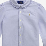 CAMICIA IN COTONE CON VOLANT 312929954 003 POLO RALPH LAUREN KIDS 