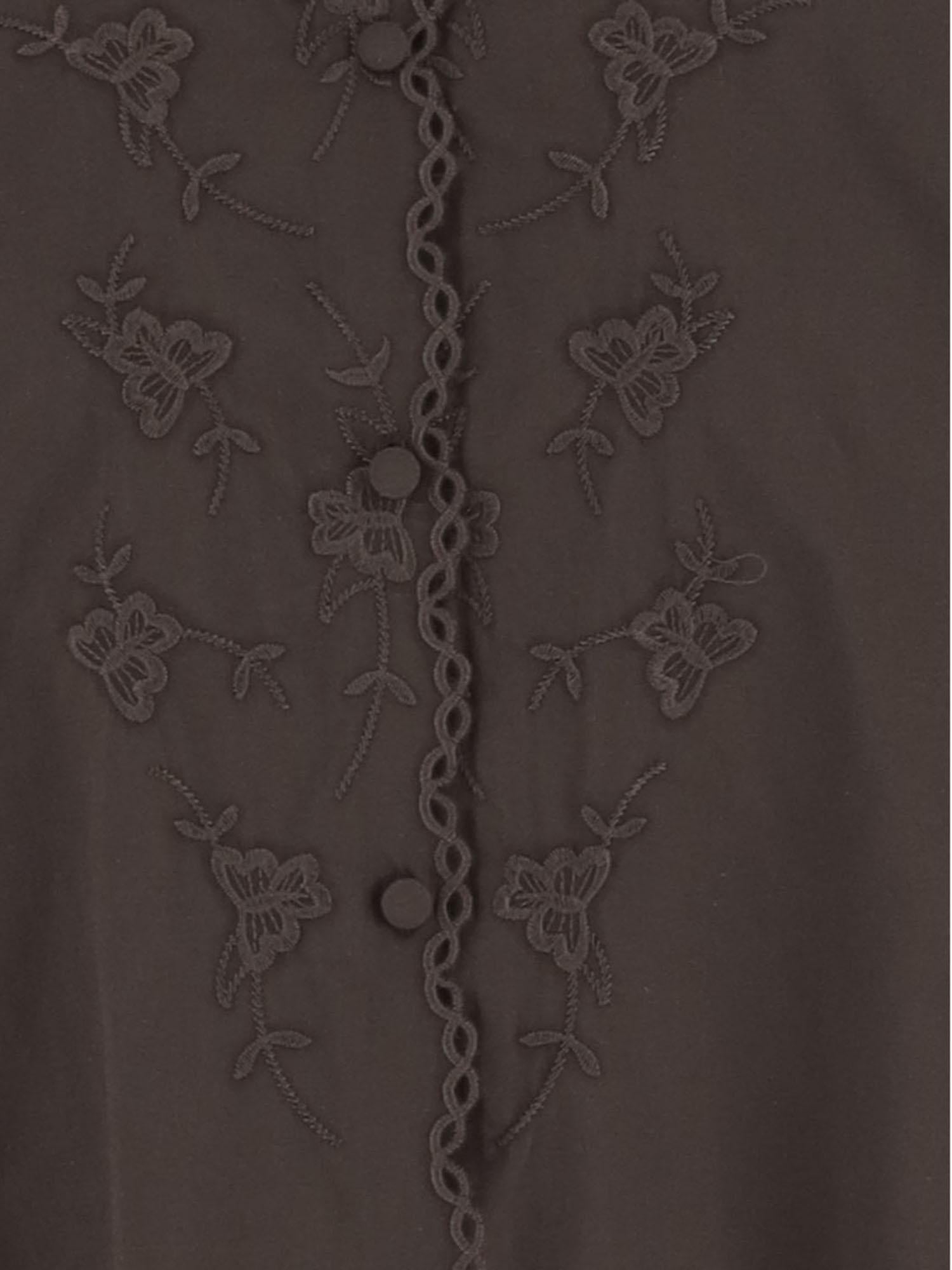 CAMICIA IN COTONE CON RICAMI FLOREALI 22237 512 THE.GARMENT 
