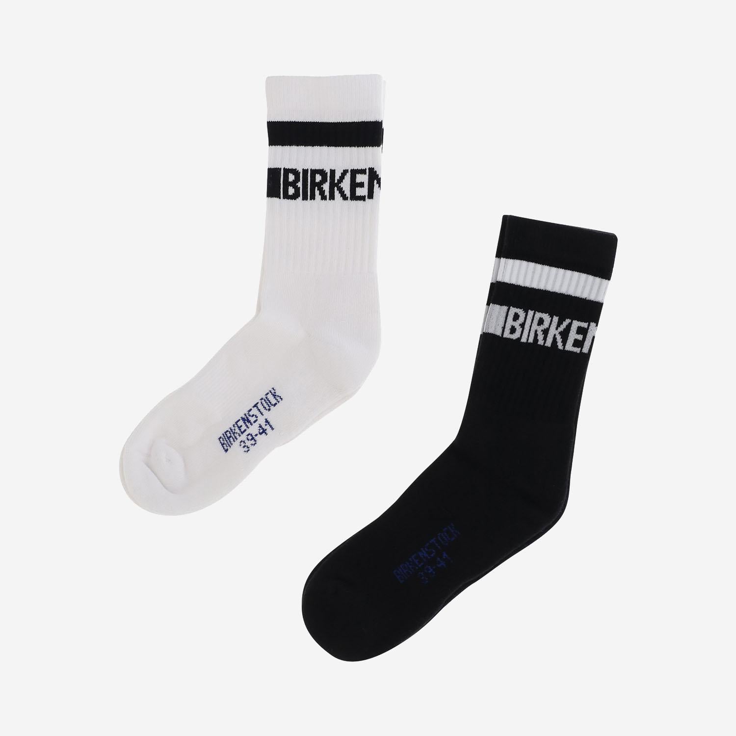 Calzini con logo lettering 1030803 BLACKWHITE BIRKENSTOCK 
