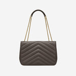 LOULOU LARGE IN PELLE DI AGNELLO TRAPUNTATA 803541 AAEAX1997 SAINT LAURENT 