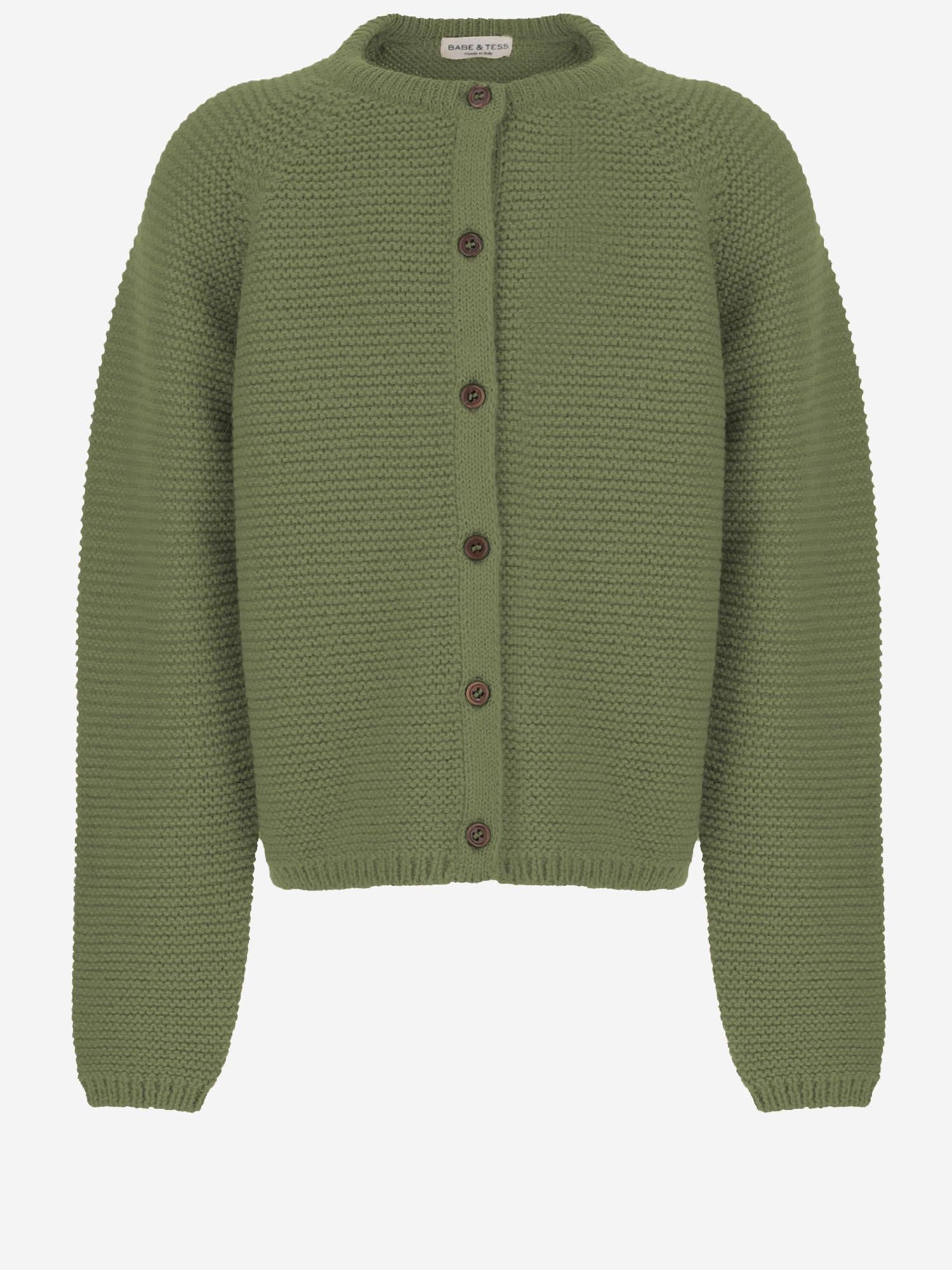 CARDIGAN IN MISTO ALPACA 59548082 355 BABE & TESS KIDS 