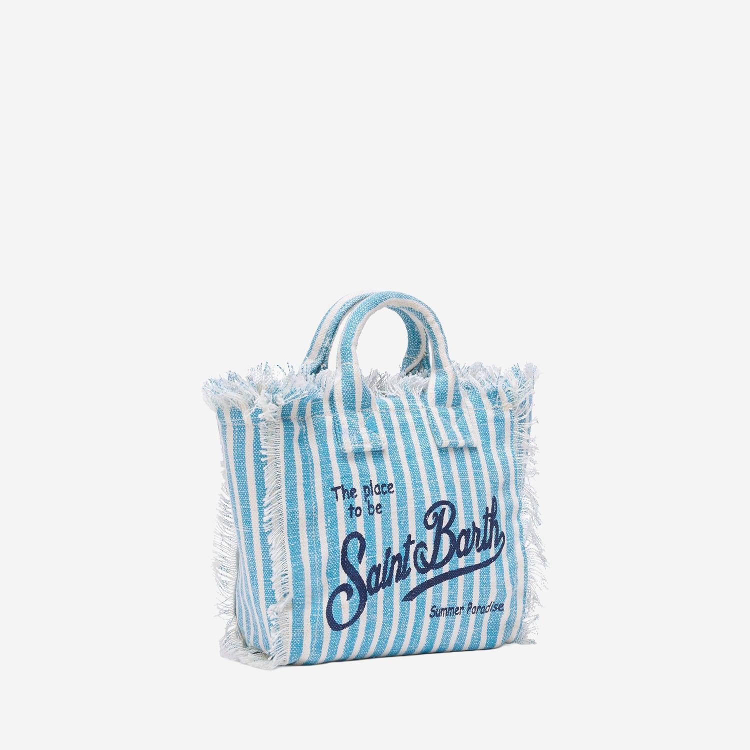 Borsa Vanity mini con motivo a righe VAMI008 00398L MC2 SAINT BARTH 