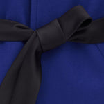 Cappotto boxy con cintura in lana 850307 Y5J784146 SAINT LAURENT 