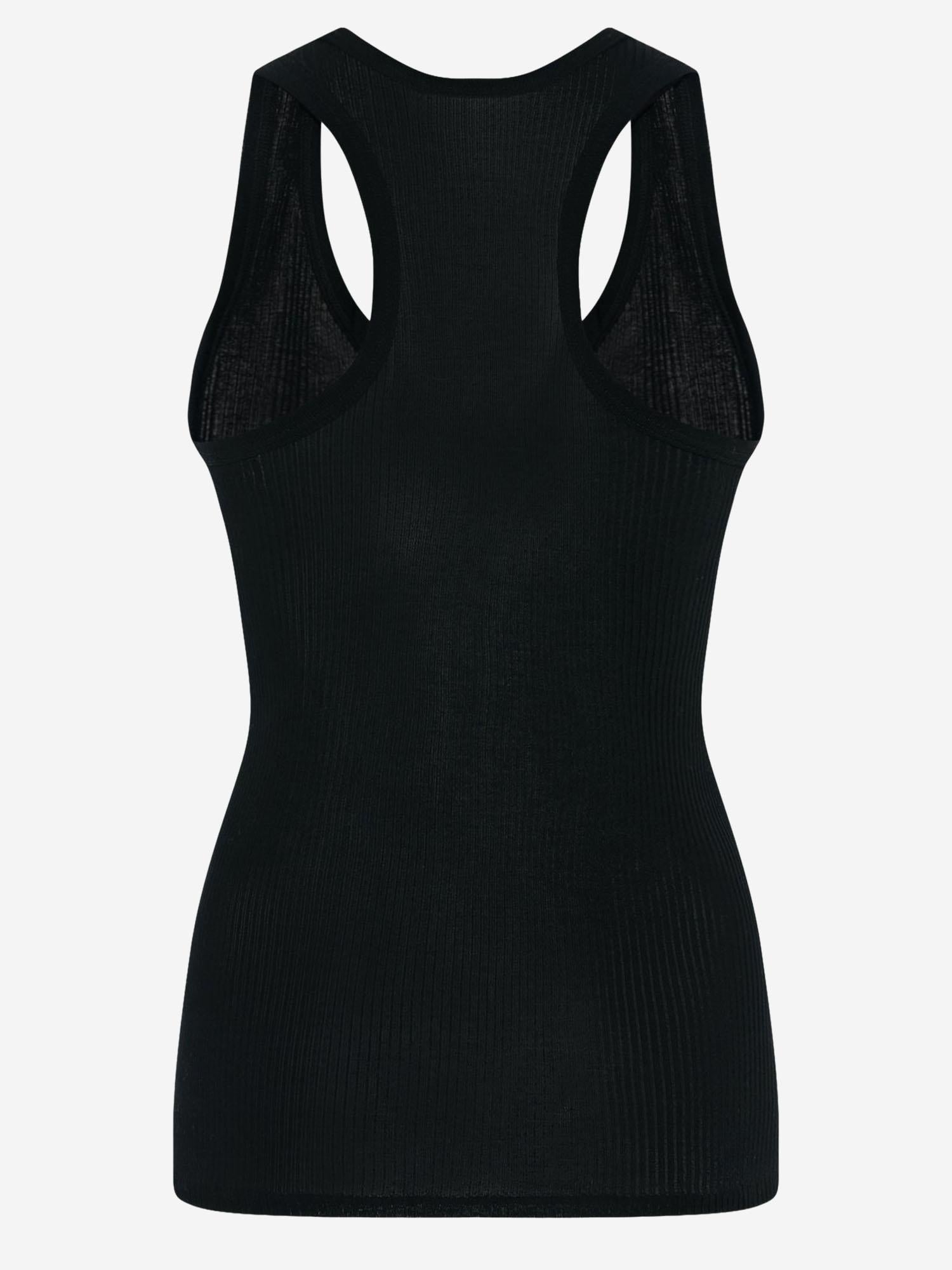 CANOTTA CENDREA IN COTONE 10977K776 BLK THE ROW 