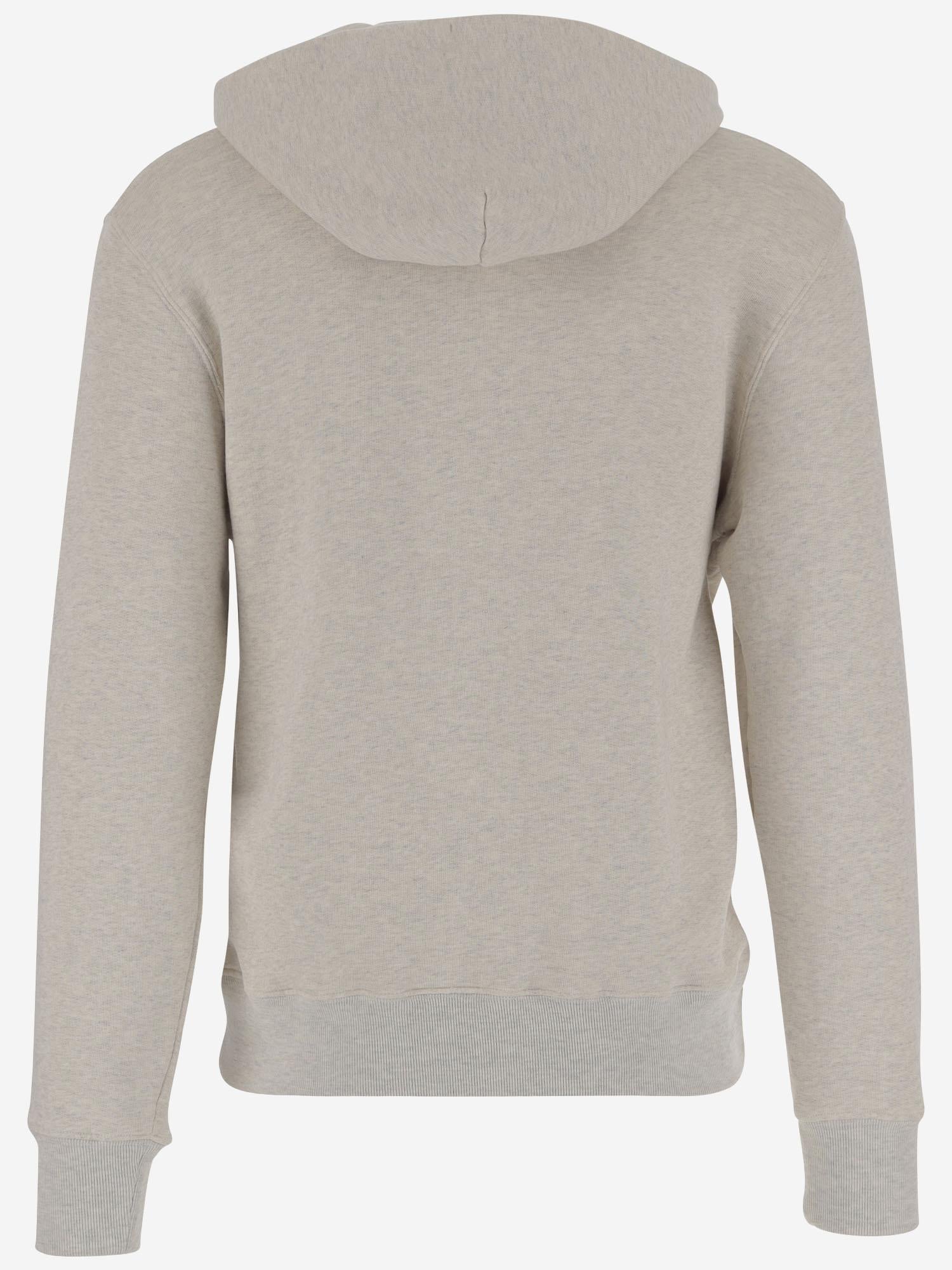 FELPA IN COTONE CON LOGO HOPMA2JM JERSEYMELANGE AUTRY 