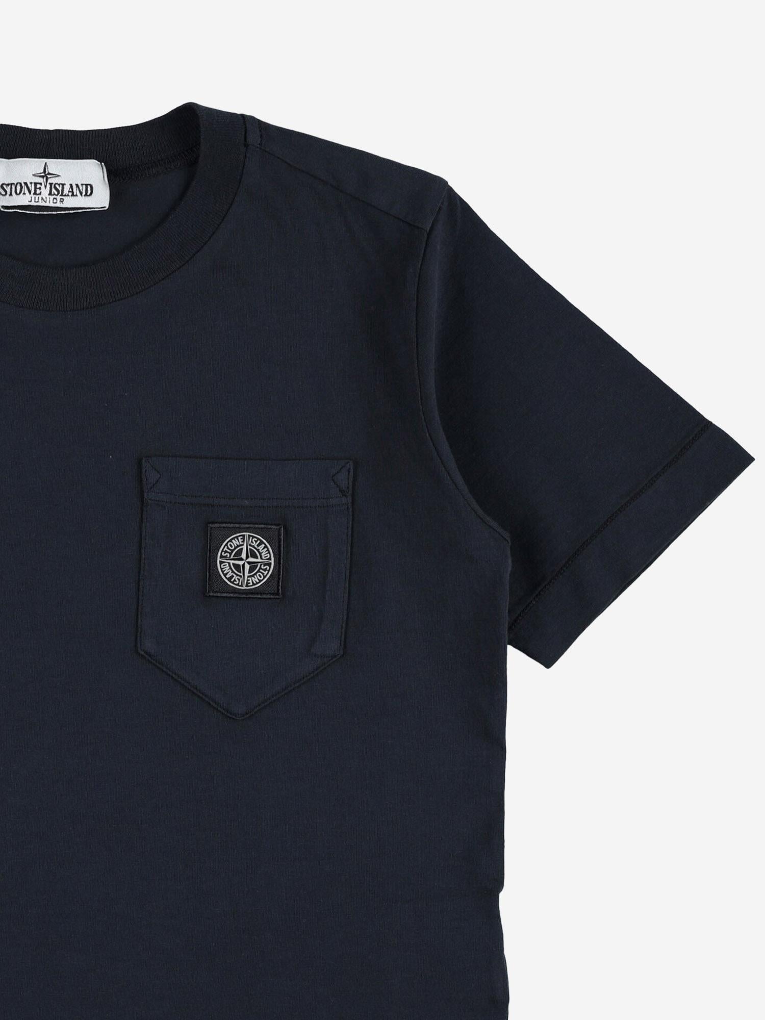 T-SHIRT IN COTONE CON LOGO 2100003 S0047V0020 STONE ISLAND KIDS 
