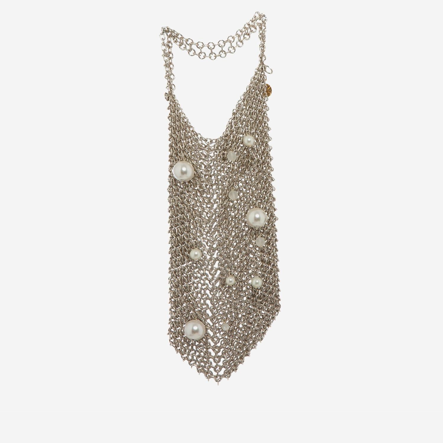 BORSA PERLA PEARLBAG SILVERGOLD SILVIA GNECCHI 