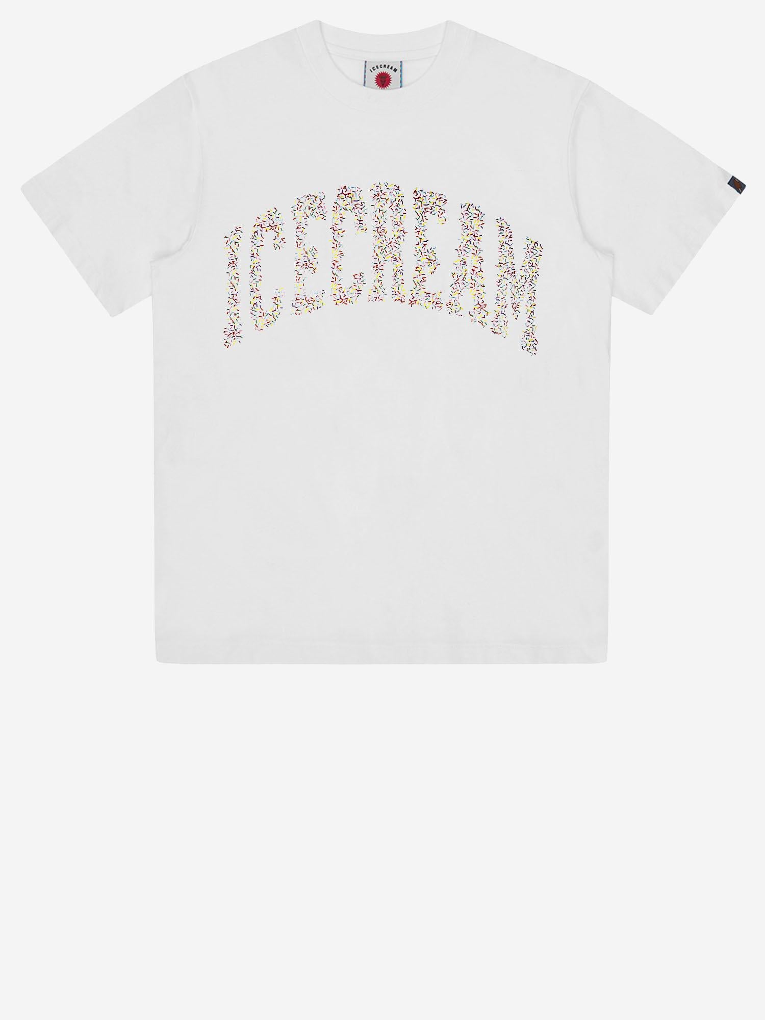 T-SHIRT IN COTONE CON LOGO IC26144 WHITE ICECREAM 