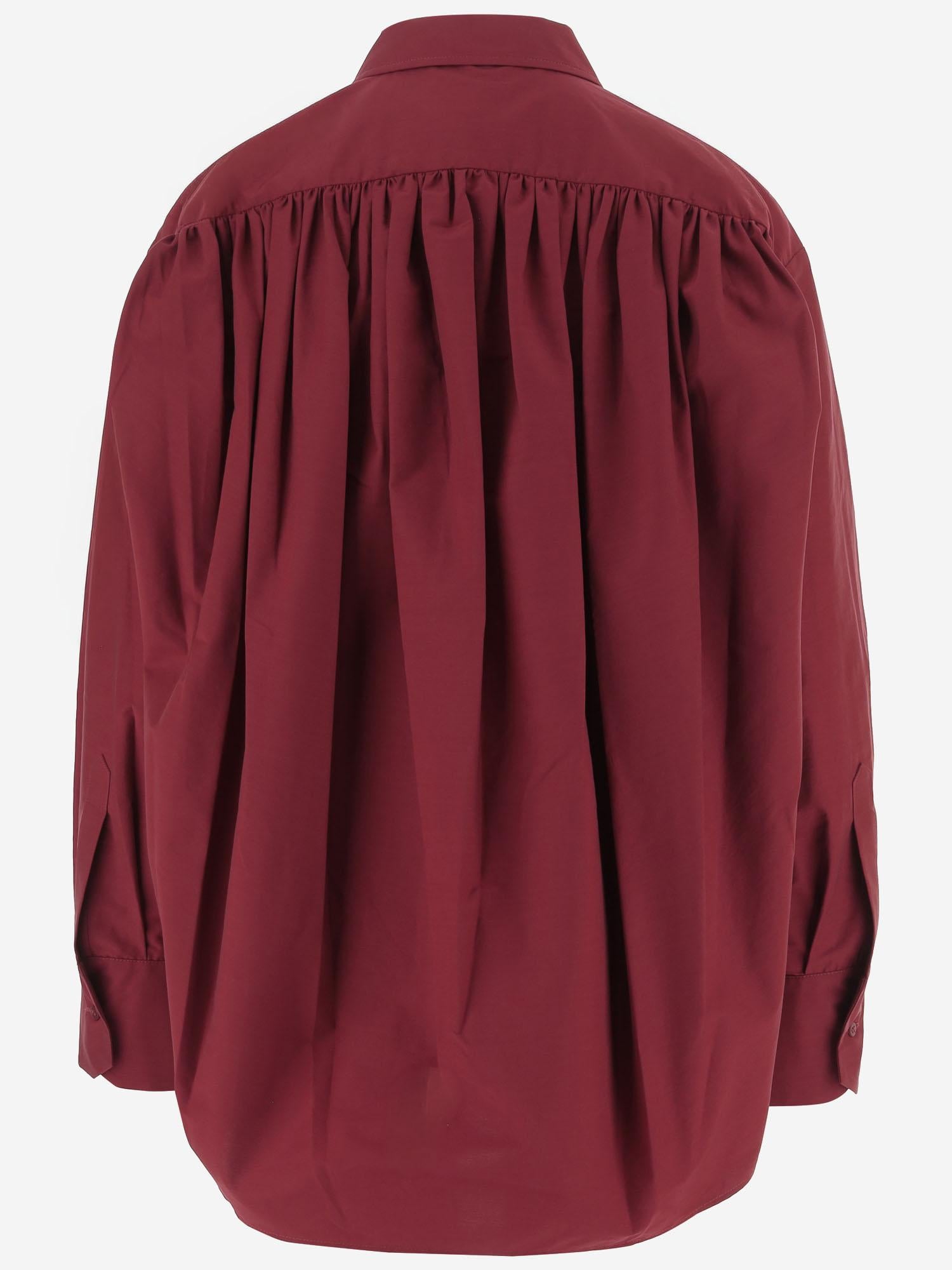 CAMICIA IN MISTO COTONE CON ARRICCIATURA POSTERIORE S26113A 0505 SASUPHI 