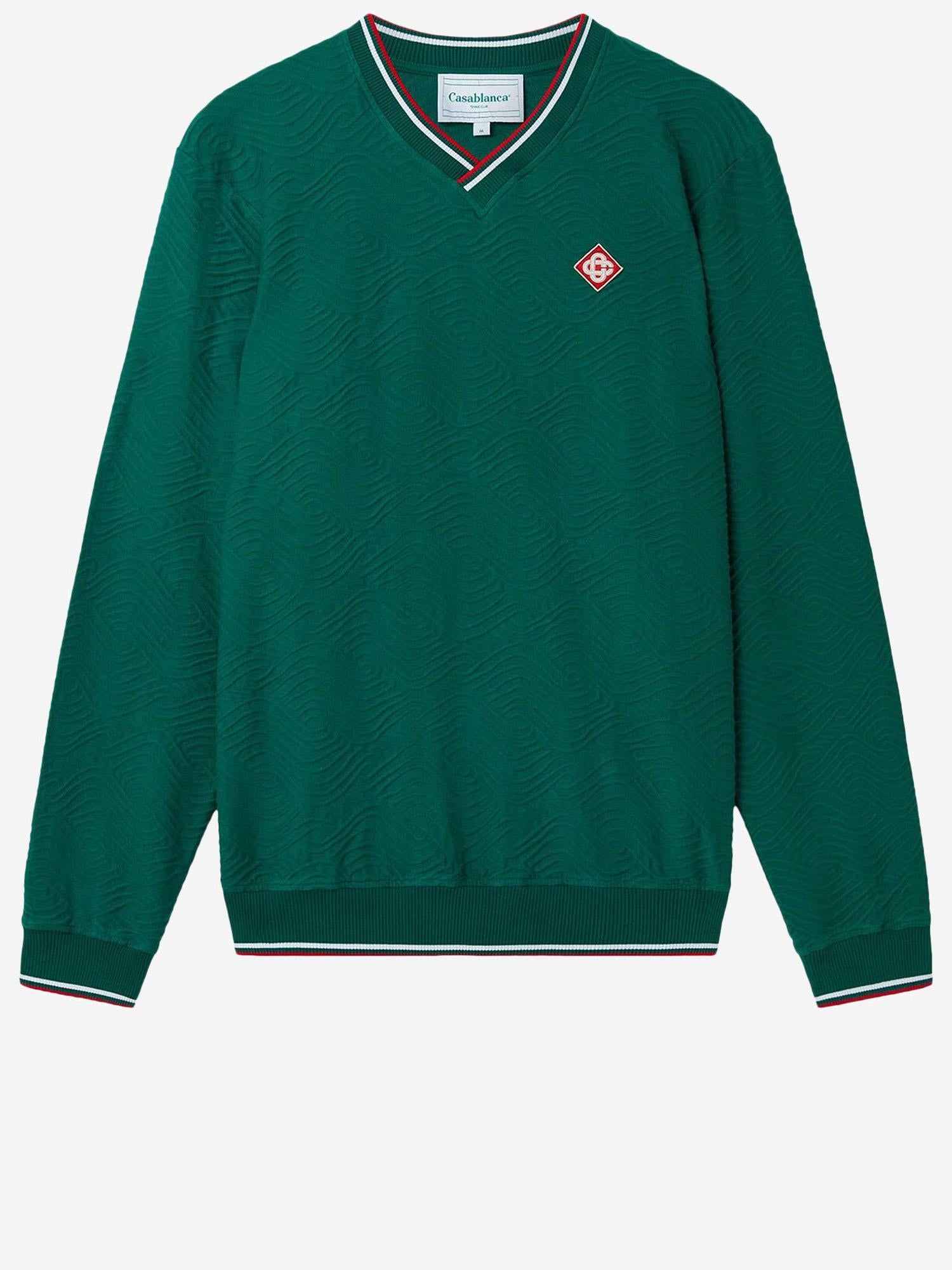 FELPA IN COTONE CON STAMPA LOGO UMF23JTP103 01 CASABLANCA 