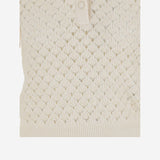 POLO CON COLLETTO IN PIZZO CH25AMP47590 107 CHLOE 