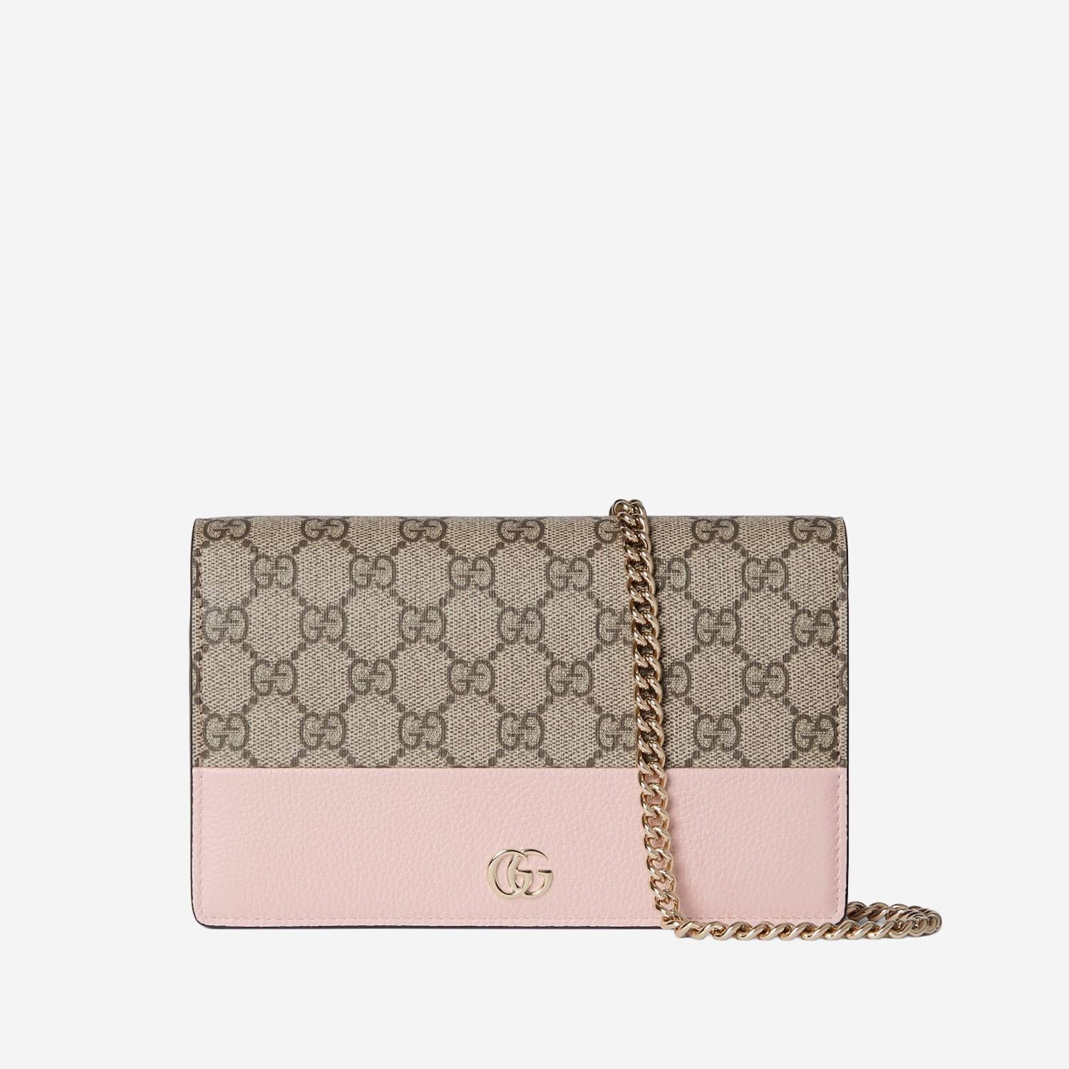 PORTAFOGLIO GG MARMONT BICOLORE CON CATENA 497985 AAFXM5743 GUCCI 
