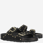 SANDALI ARIZONA Rivet IN SUEDE 1027855 BLACK BIRKENSTOCK 