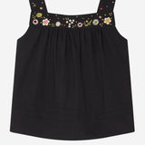 Top Elija con ricami floreali in cotone biologico S06GBLW00002 199A BONPOINT KIDS 