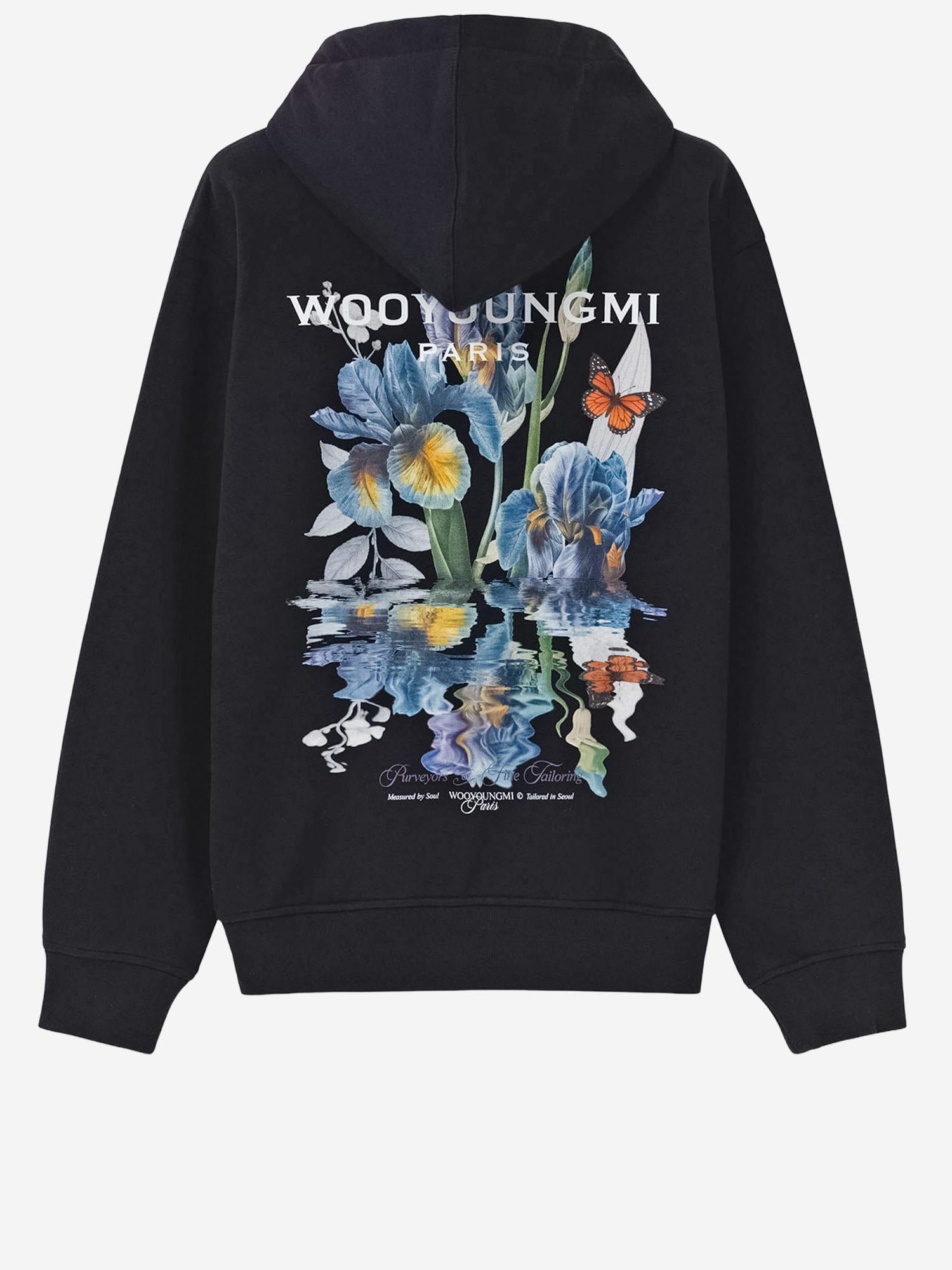 felpa con cappuccio in cotone W261TS36 741B WOOYOUNGMI 