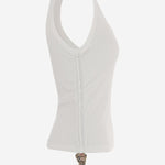 CANOTTA IN COTONE STRETCH 8123631 CHALK BURBERRY 