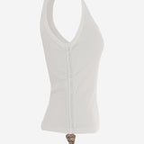 CANOTTA IN COTONE STRETCH 8123631 CHALK BURBERRY 