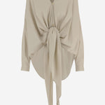 CAMICIA ROMY CON NODO FRONTALE E ORLO ASIMMETRICO WSH33 FAC1340085 DARKPARK 