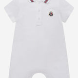 TUTINA IN PIQUET DI COTONE CON FINITURE TRICOLORE 8l000068496F 034 MONCLER ENFANTS 
