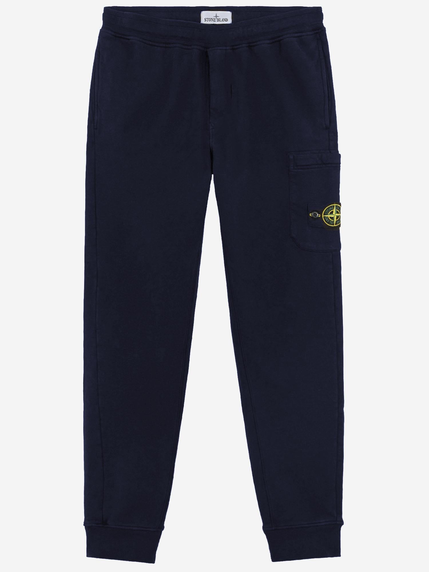 PANTALONI IN COTONE CON LOGO 6200001 S0A20V0020 STONE ISLAND KIDS 