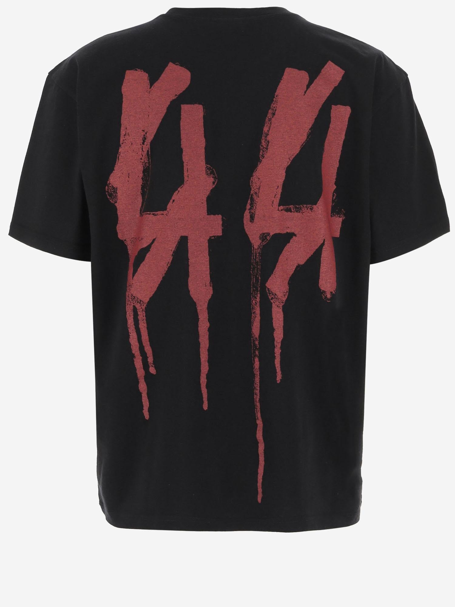 T-SHIRT IN COTONE CON STAMPA B0030556 FA582P682 44 LABEL GROUP 