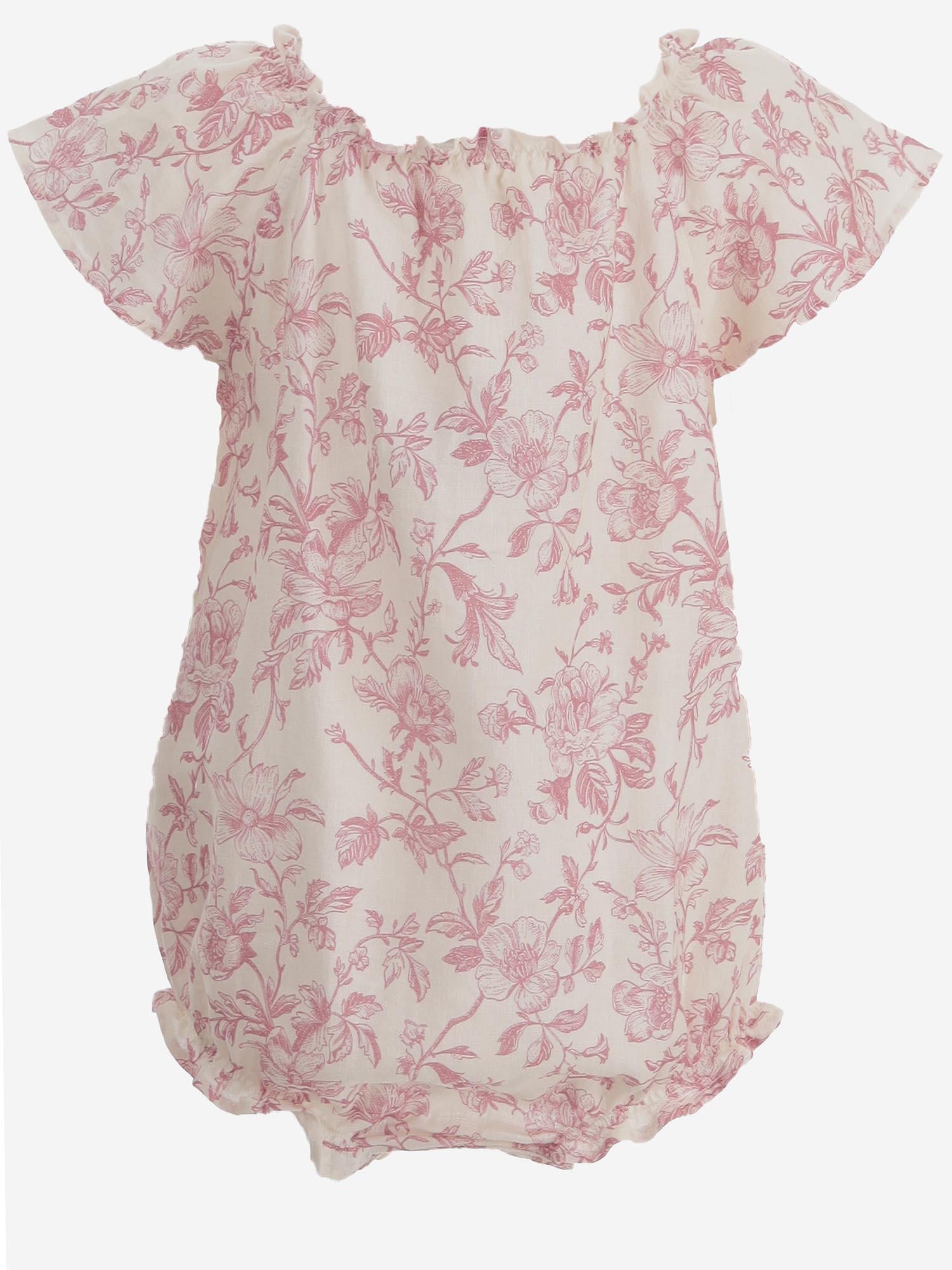 TUTINA IN MISTO LINO CON MOTIVO FLOREALE 17618088 336 BABE & TESS KIDS 