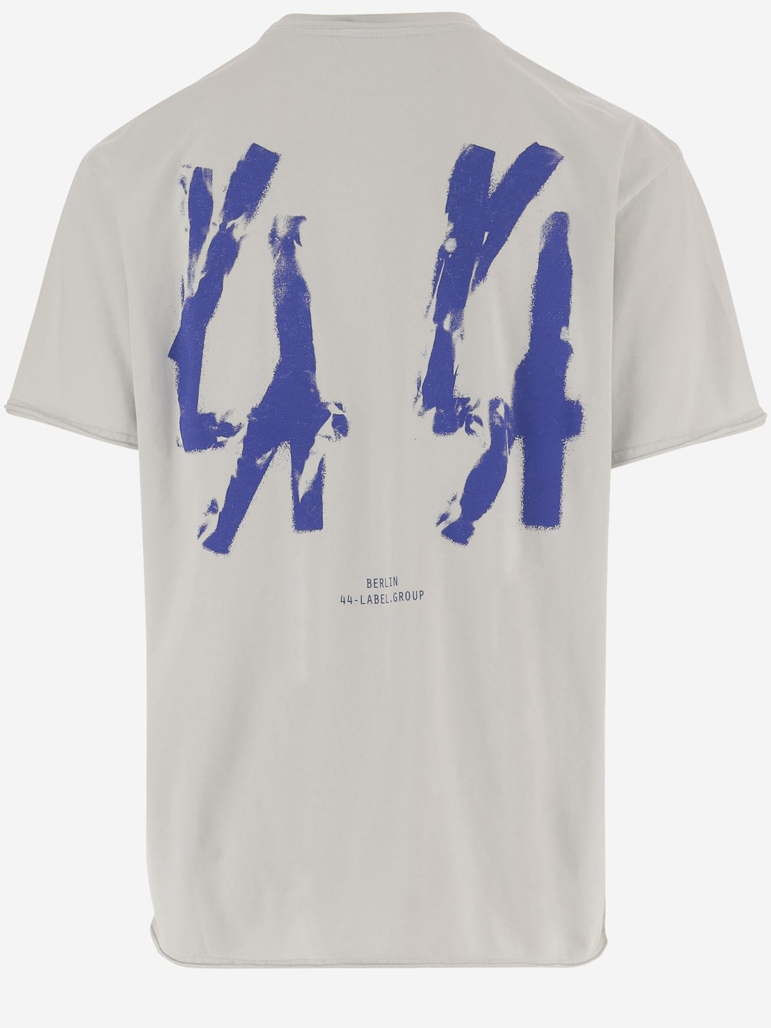 T-SHIRT IN COTONE CON STAMPA LOGO B0030556 FA724P779 44 LABEL GROUP 