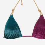 COSTUME DA BAGNO VENUS CON MOTIVO COLOR-BLOCK VENUSVELVET PETROLIOBORDEAUX VVIDI 
