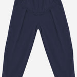 PANTALONI IN COTONE CON VOLANT DECORATIVO 25W150 DARKBLUE 1+ IN THE FAMILY KIDS 