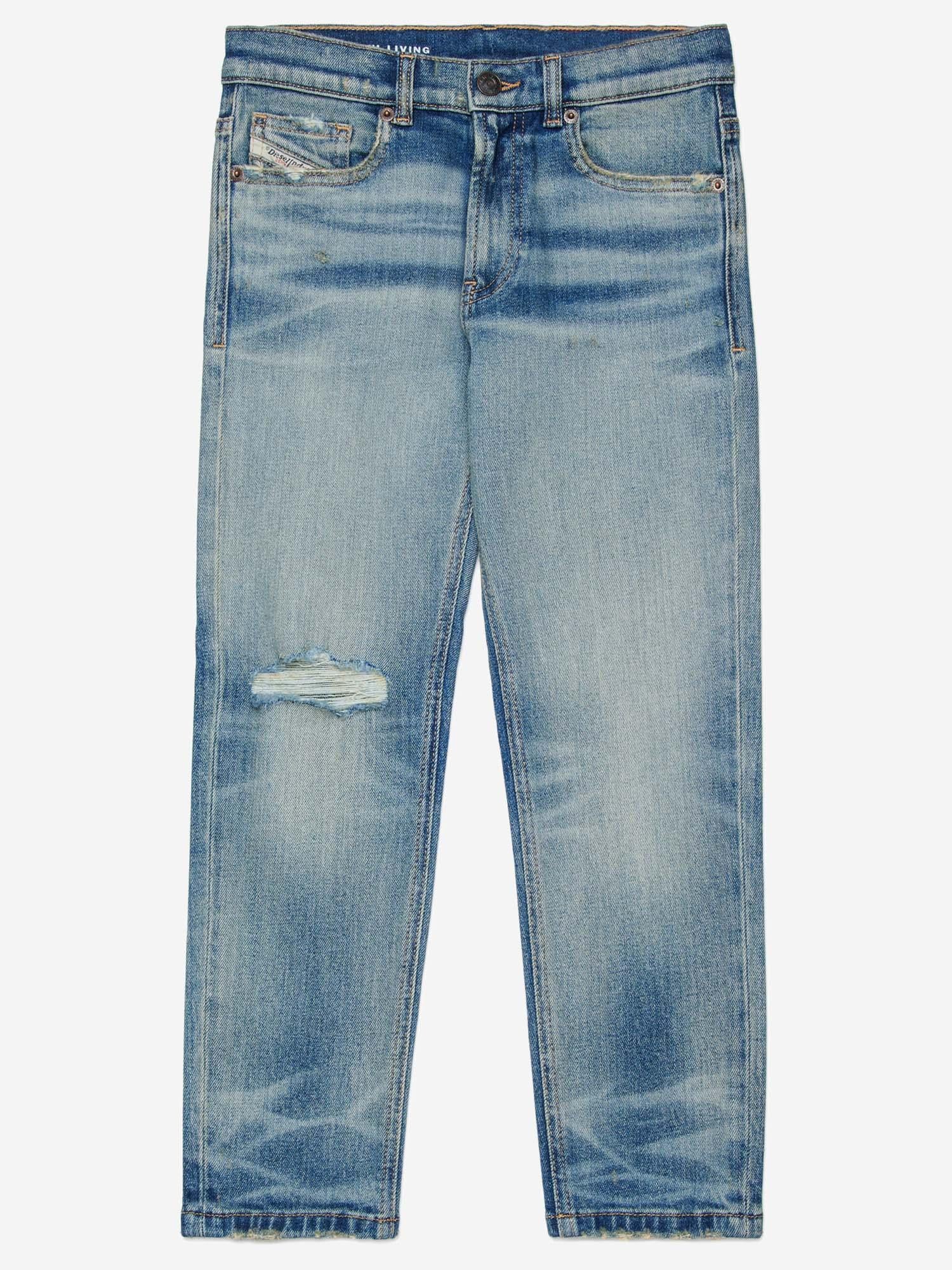 JEANS LUCAS IN COTONE STRETCH J00981 KXBR7K01 DIESEL KIDS 