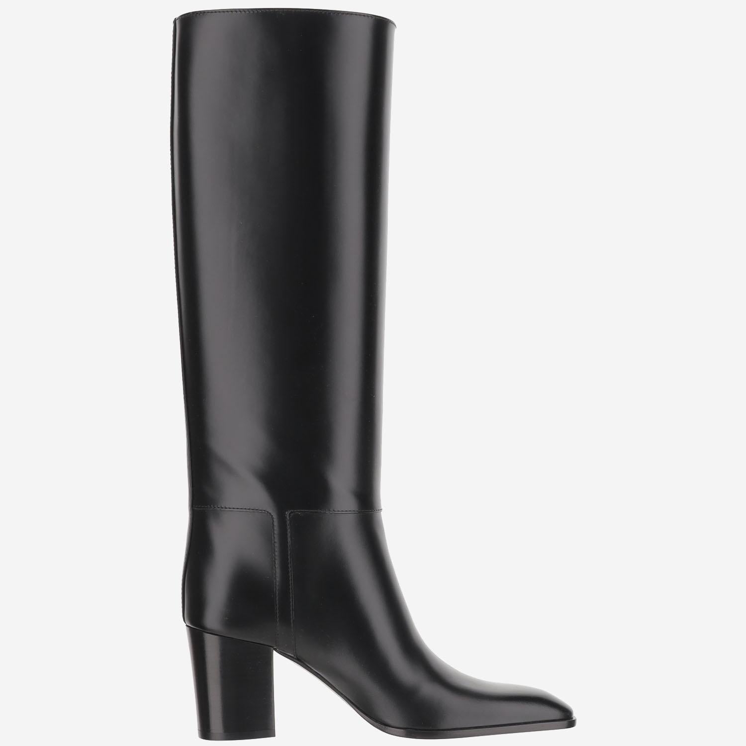 STIVALI JULIA 70 IN PELLE 818207 AAEHR1000 SAINT LAURENT 