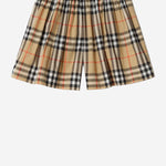 PANTALONI CORTI IN COTONE CON MOTIVO CHECK 8117159 SANDIPCHECK BURBERRY KIDS 