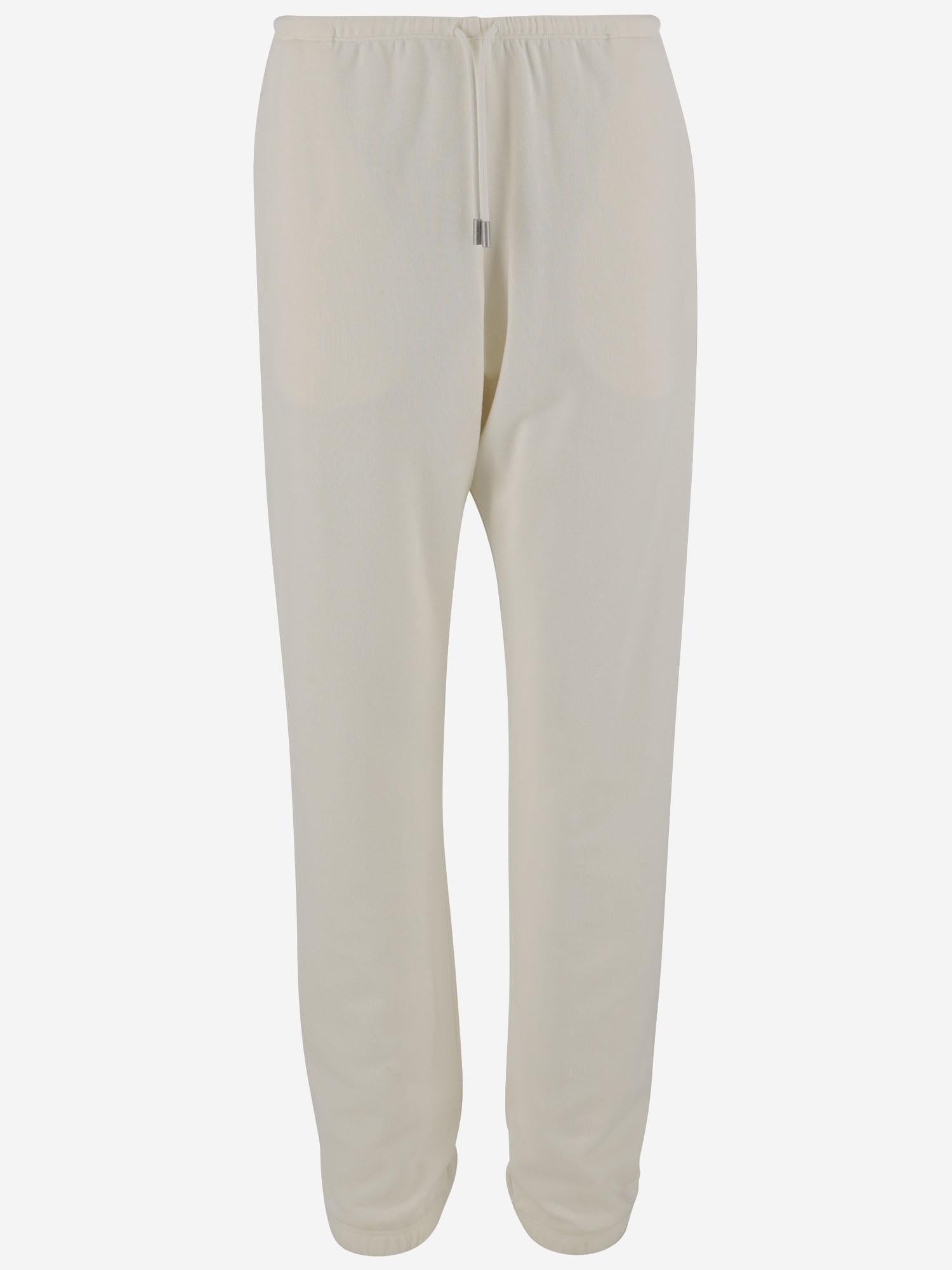 PANTALONI TEO IN COTONE E CASHMERE 8330K628 BON THE ROW 