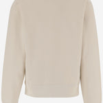 FELPA IN COTONE CON LOGO RICAMATO 859817 Y36SW7425 SAINT LAURENT 