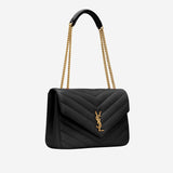 BORSA LOULOU IN PELLE DI AGNELLO TRAPUNTATA 803541 AAEAX1000 SAINT LAURENT 