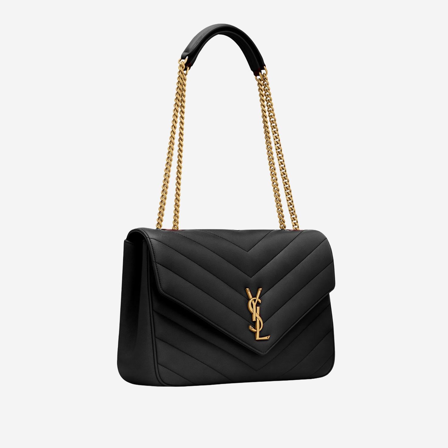BORSA LOULOU IN PELLE DI AGNELLO TRAPUNTATA 803541 AAEAX1000 SAINT LAURENT 
