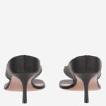 SANDALI ALEXANDRA IN RASO ALEXANDRATHONGSLIPPER 60BLACK AMINA MUADDI 
