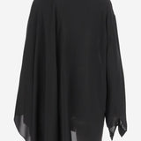 BLUSA IN GEORGETTE DI SETA 839280 TIN131000 BALENCIAGA 