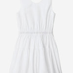 ABITO IN COTONE CON FINITURE CHECK 8117419 WHITE BURBERRY KIDS 