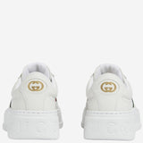 Sneakers in pelle con banda web 848307 UPG409064 GUCCI 