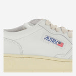 SNEAKERS MEDALIST LOW IN PELLE AULWLL05 WHTSILVER AUTRY 
